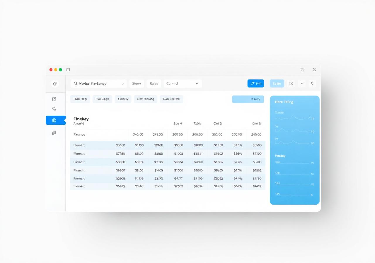 Mockup de Módulo de Contabilidad